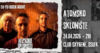 Atomsko Sklonište krajem travnja u osječkom klubu Oxygene