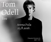 Britanski kantautor Tom Odell nastupit će 23. kolovoza 2026. u pulskoj Areni